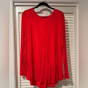 Red Long Sleeved Tunic